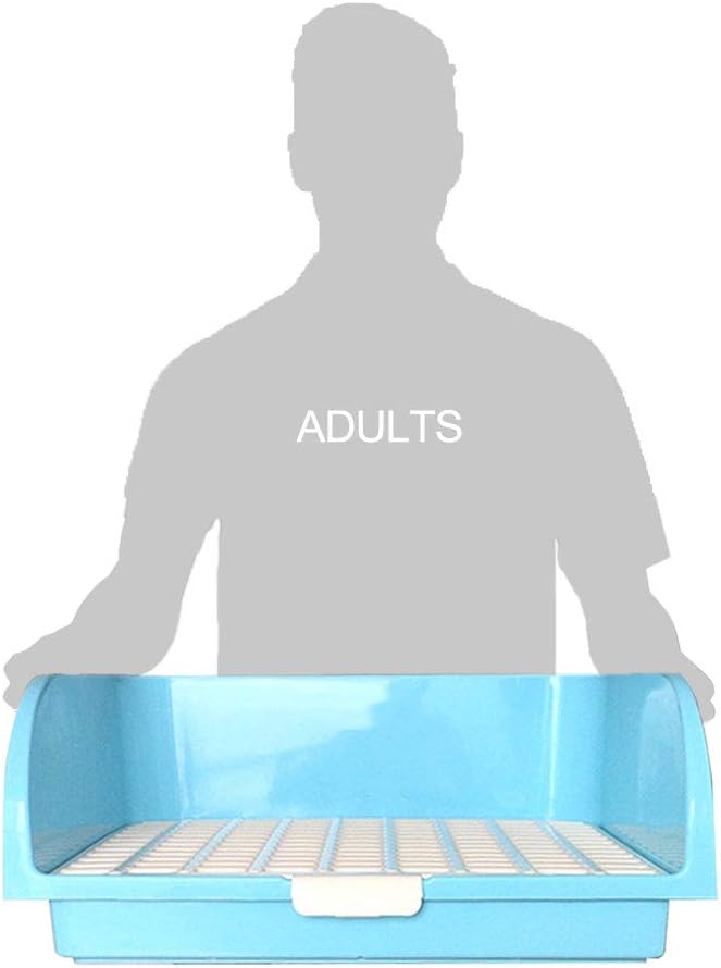 Amakunft Large Rabbit Litter Box, Small Animal Potty Trainer, Bunny Corner Toilet Box for cage, Small Pet Pan for Ferret/Guinea Pig/Chinchilla/Galesaur