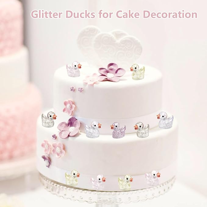 36 Types Multicolor Mini Resin Ducks, Plastic Tiny Ducks to Hide Prank, Little Ducks Mini Figures for Fairy Garden, Dollhouse,Terrariums, Potted, Miniature Landscape Ornament