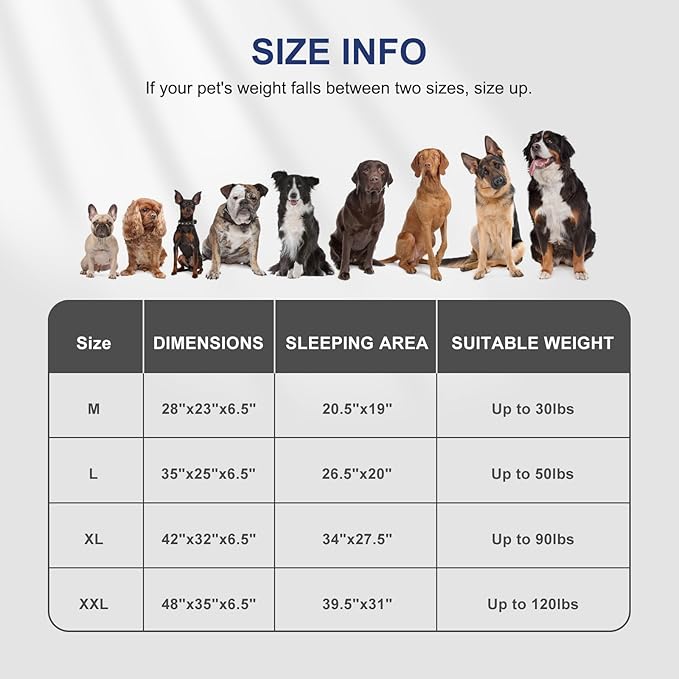 FURTIME Orthopedic Dog Bed for Small Dogs - Washable Dog Sofa Beds Small, Supportive Foam Pet Couch Bed with Removable Washable Cover, Waterproof Lining and Nonskid Bottom, Black