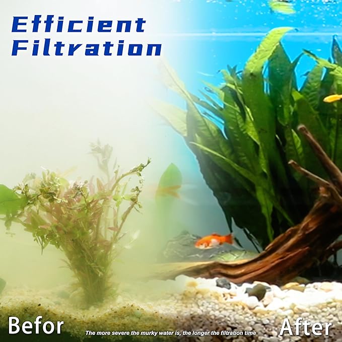 COOSPIDER Aquarium Filter Pond Filter for 100-300 Gallon, 660GPH Powerful Filtration Pump, Submersible Canister Filters for Fish Tank, Turtle Tank, Cold Plunge, Ice Bath Tub, Wavemaker, Oxygen Supply