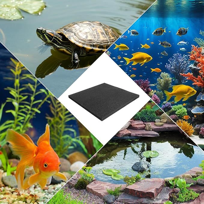 Aquarium Filter Sponge Pad –Bio Filter Media Foam Sponge, Easy Cut to Size Foam for Fish Tank 20"x20"x1" (35PPI)