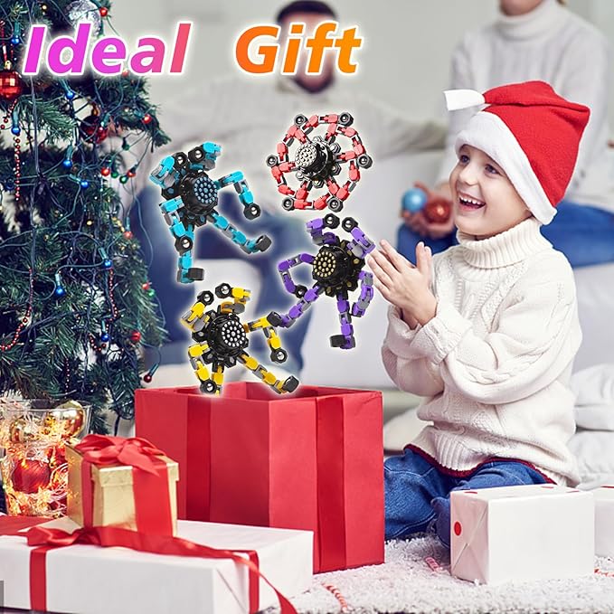 Fidget Spinners for Kids and Adults Stress Relief Sensory Fidget Toys for Boys and Girls Fingertip Gyros Toy Sensory Toy for Kids 2 Pcs Party Favors