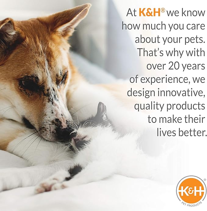 K&H Pet Products Outdoor Elevated Dog Cot, Breathable Cooling Elevated Cot Hammock Pet Bed for Medium Dogs, Washable Mesh Cover, Raised Metal Frame, Collapsible, Portable - Medium 32 X 25in Gray