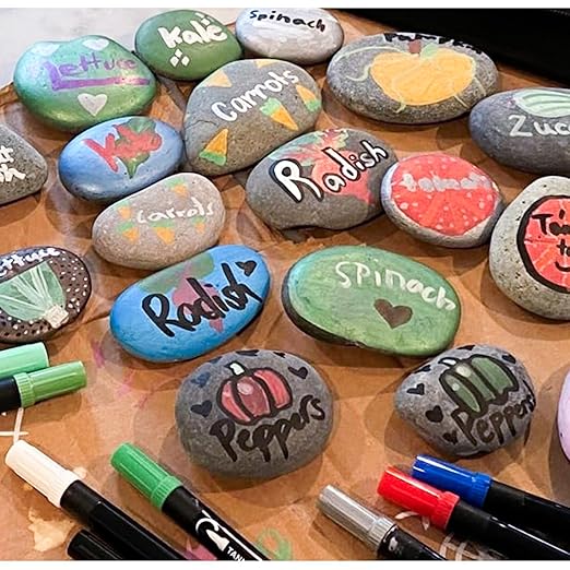 5 lbs Natural Mexican Beach Pebbles, 1-2 Inch Large River Rocks for Plants and Landscaping, Decorative Stone for Fish Tank Aquarium Fountain Garden Paving Walkways Pathways Backyard, Grey