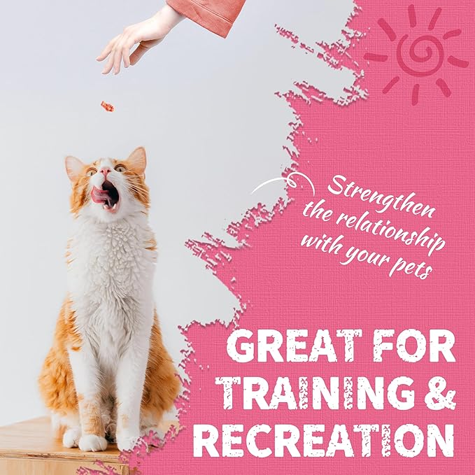 Just Try 13.4 OZ Urinary Tract Cat Treats for Indoor Cats Health Supplement Cranberry & D-Mannose for Kidney Bladder UT Support Salmon Flavor Crunchy Chews Cat Loves