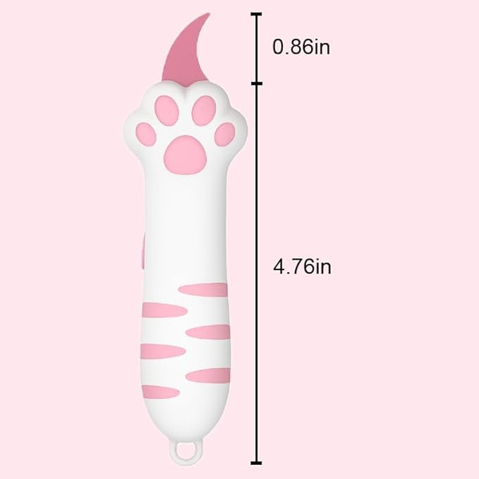 Cat Paw Retractable Box Cutter, 2025 New Cute Cat Claw Knife, Carton Cat Paper Cutter (Pink)