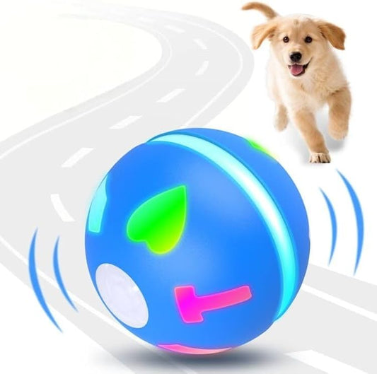 Interactive Dog Toys Ball,Automatic Moving Toy for Small/Medium Dogs,Motion Activated Bounce Ball,USB Rechargeable Dog Enrichment Toys to Keep Them Busy (Blue)