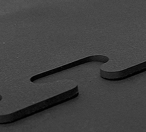 American Floor Tiles - Heavy Duty Stall Tiles - Stable/Horse Tiles - Thick, Durable Rubber Flooring Solid Black 8' x 16' Set 1/2" Thick (32 Tiles Total)