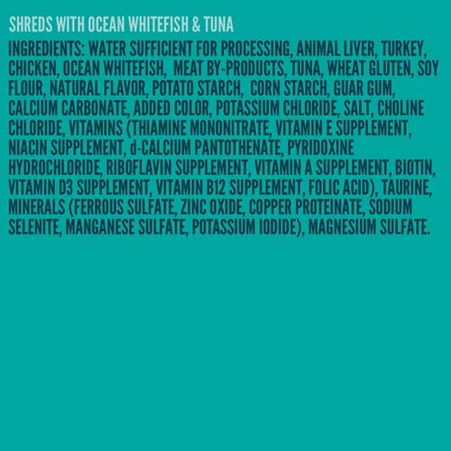 A Strong Heart Canned Wet Cat Food, Shreds with Ocean Whitefish & Tuna - 5.5 oz Cans (Pack of 24), Made in The USA with Real Ocean Whitefish & Tuna