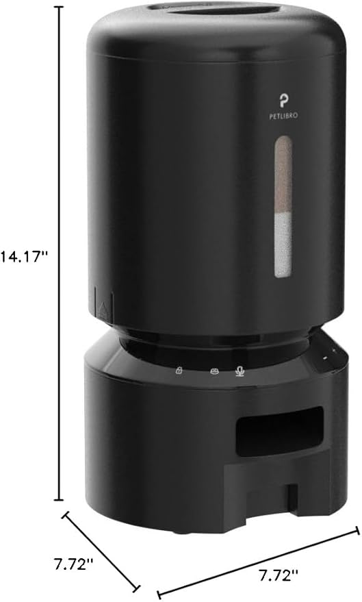 PETLIBRO Automatic Cat Feeder, Automatic Dog Feeder with Freshness Preservation, 5L Timed Cat Feeders for Dry Food, Up to 6 Meals Per Day, Granary Pet Feeder for Cats/Dogs