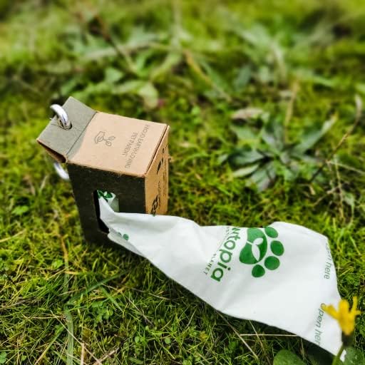 Biodegradable Dog Poop Bags, 60 Count, Certified Home Compostable, Leak-Proof, Easy Open, Standard Size, Supports Sustainable Living