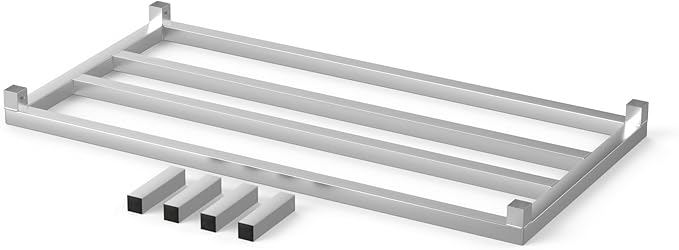 24 in X 48 in. Aquarium Stand | Industrial Style Aluminum Fish Tank Base with Open Frame Design