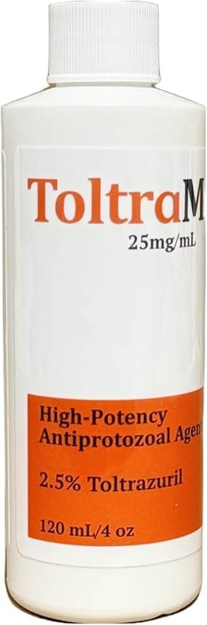 Toltrazuril 2.5% for Horses, Dogs, Cats, 120mL/4 Ounce, for Non-Food Chain Animals, Peanut Butter