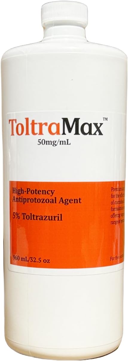 Toltrazuril 5.0% for Horses, Dogs, Cats, 960mL/32.4 Ounce, for Non-Food Chain Animals