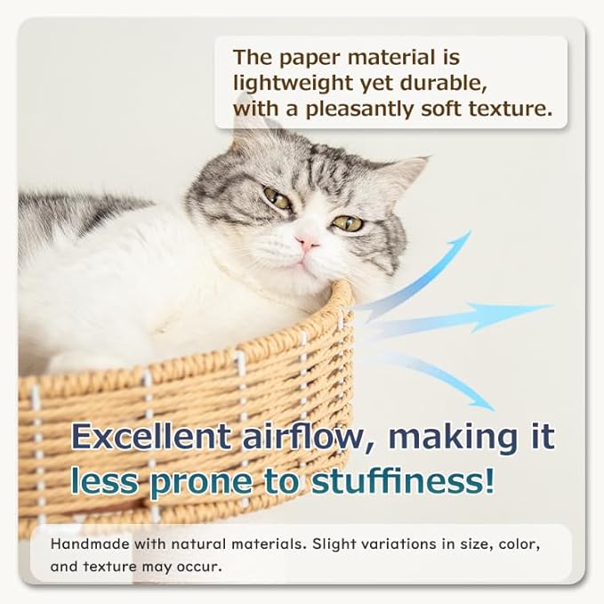 48'' Cat Tree for Large Cats, Modern Cat Tree Multi-Level Condo with Natural Wood, Cat Activity Centre for Medium and Big Pets (White LS02)