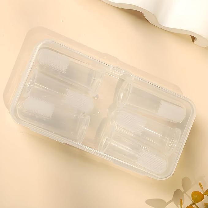 6Pack Dog Toothbrush，360º Dog Tooth Brushing Kit, Cat Toothbrush, Teeth Cleaning, Finger Brush