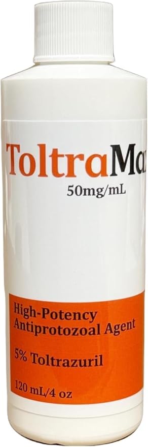 Toltrazuril 5.0% for Horses, Dogs, Cats, 120mL/4 Ounce, for Non-Food Chain Animals, Chicken