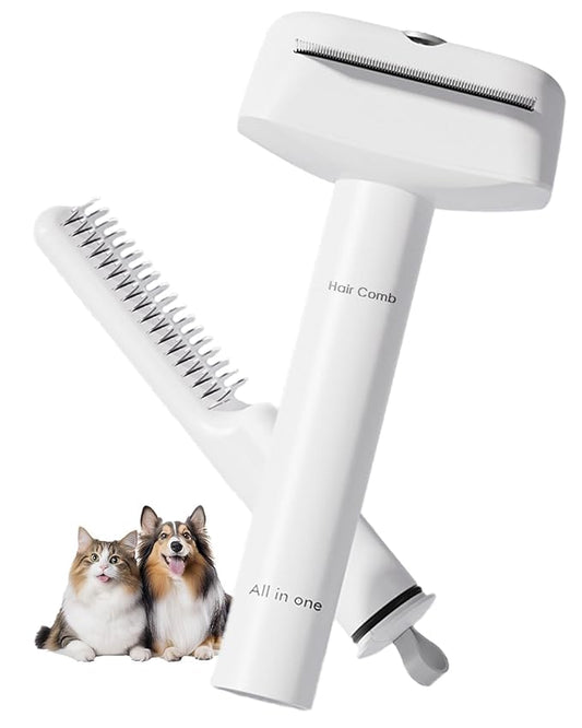 3-in-1 Dog Brush for Shedding, Multifunctional Deshedding Dog Brush for Short Haired Dogs and Cats, Pet Combs for Grooming Matting, Effectively Deshedding and Removes Dirt for Pets