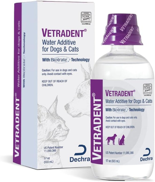 Vetradent® Water Additive for Dogs and Cats, 17 oz