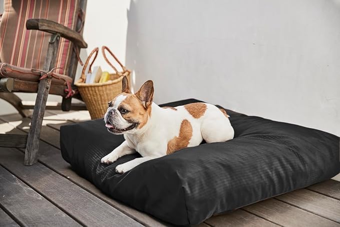 K9 Ballistics Tough Rectangle Pillow XL Dog Bed - Removable Cover, Washable, Durable & Water Resistant Dog Bed Made for X-Large Dogs 54"x38", Blue Quartz