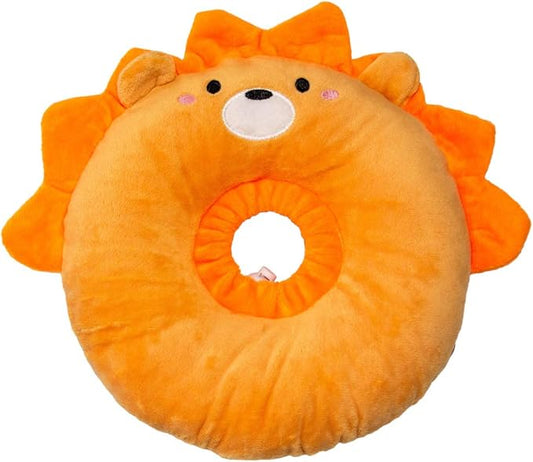 Adjustable Cat Recovery Collar Soft,Cute Pet E-Collar Neck Cone After Surgery Wound Healing Protective Cone Fit for Kitties, Small Dogs(ELC05-lion-m)