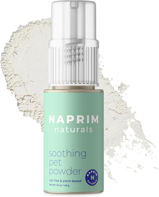 Soothing Pet Powder – Talc-Free Itch Relief for Dogs - Hot Spot Treatment, Dog Allergy Relief & Dry Shampoo for Dogs - Dog Paw Balm & Wound Care - First Aid for Sensitive Skin