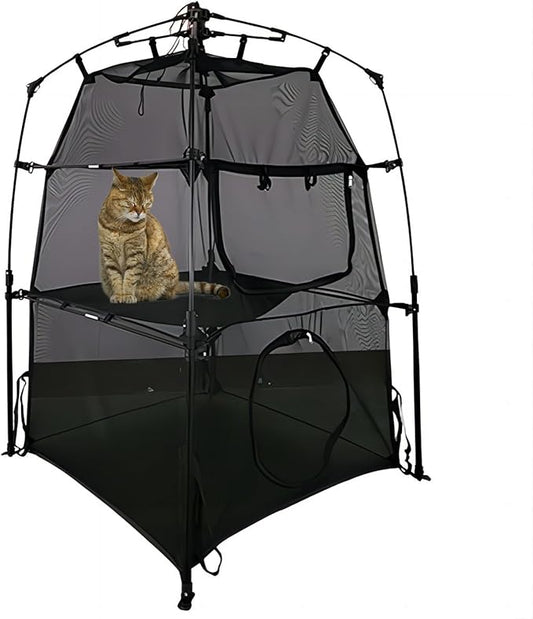 Portable Large Pop Up Pet Cat Tents Enclosures for Outside Patio