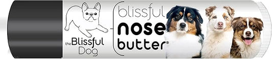 The Blissful Dog Australian Shepherd Nose Butter for Dry, Cracked Skin, Lick-Safe Dog Nose Balm with Moisturizing Shea Butter, Almond, Olive, and Essential Oils, Pet Supplies, Uncented, 0.15 oz.