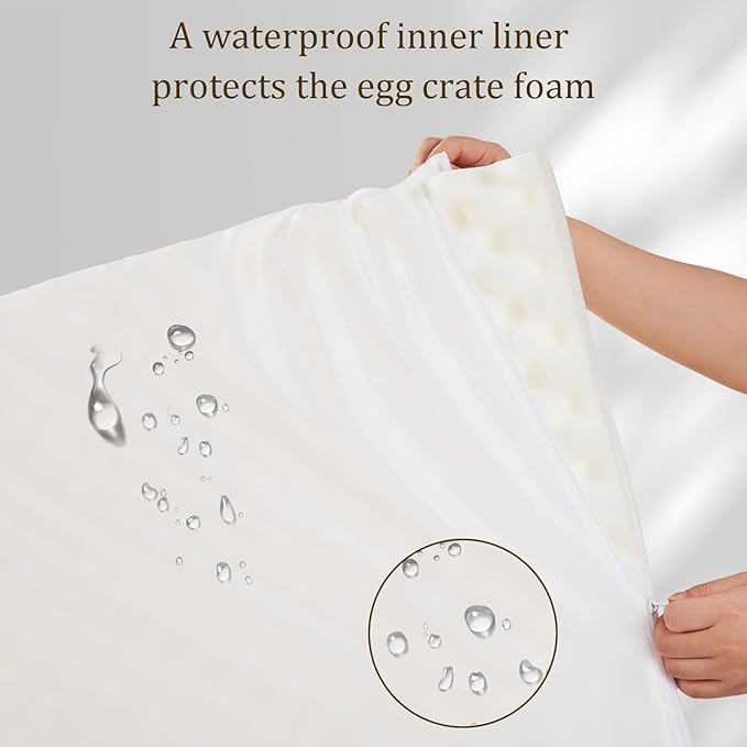 Bedfolks Orthopedic Dog Bed XL, Waterproof Dog Sofa Bed for Extra Large Dogs, Egg Foam Pet Couch Bed with Removable Washable Cover and Nonslip Bottom, Dark Grey