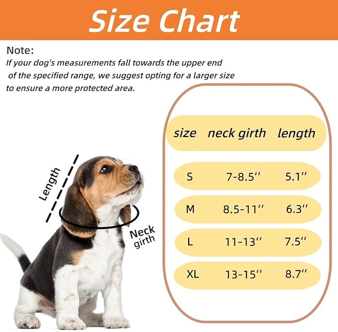 Soft Dog Cone Collar for Dogs After Surgery, Adjustable Dog Recovery Cone Collar for Medium Small Puppy Dogs and Cats to Stop Licking (Watermelon S)