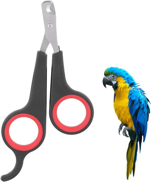 Cat Nail Trimmer, Pet Nail Clippers, Stainless Steel Bird Nail Clippers, Comfortable Cat Nail Cutter, Small Animal Nail Clippers 4.6x2.4In for Bird, Rabbit, Dog, Parrot