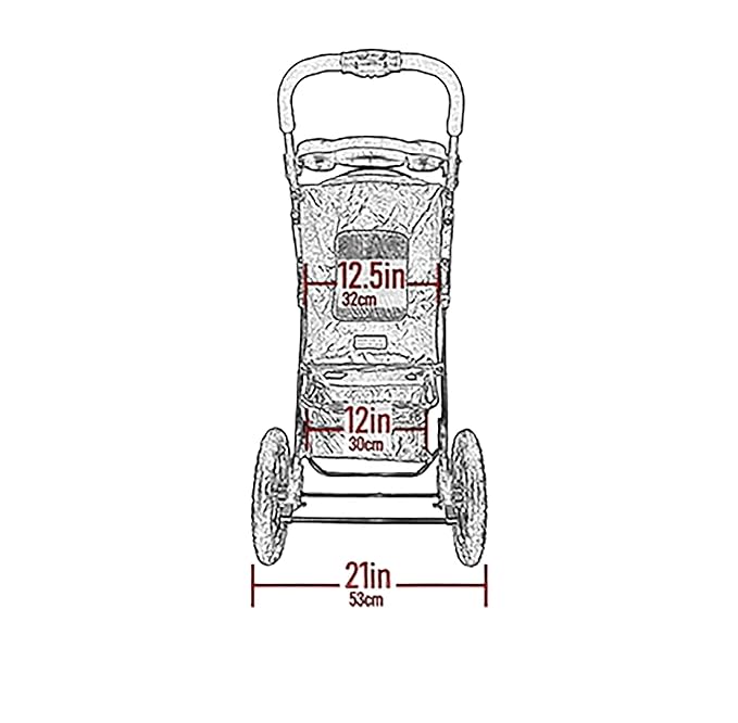 Pet Gear No-Zip AT3 Pet Stroller for Cats/Dogs, Zipperless Entry, Easy One-Hand Fold, Jogging Tires, Removable Liner, Cup Holder + Storage Basket, 1 Model, 2 Colors Summit Grey 2023