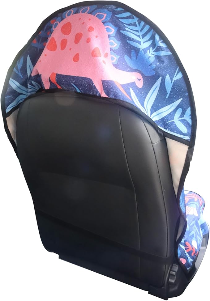 Car Seat Cover Protector Front Seats,for Gym Workout,Running,Swimming,Beach and Hiking,Waterproof Sweat Towel Bucket Seat Covers for Cars SUV Trucks (Dinosaur, 2Pcs)