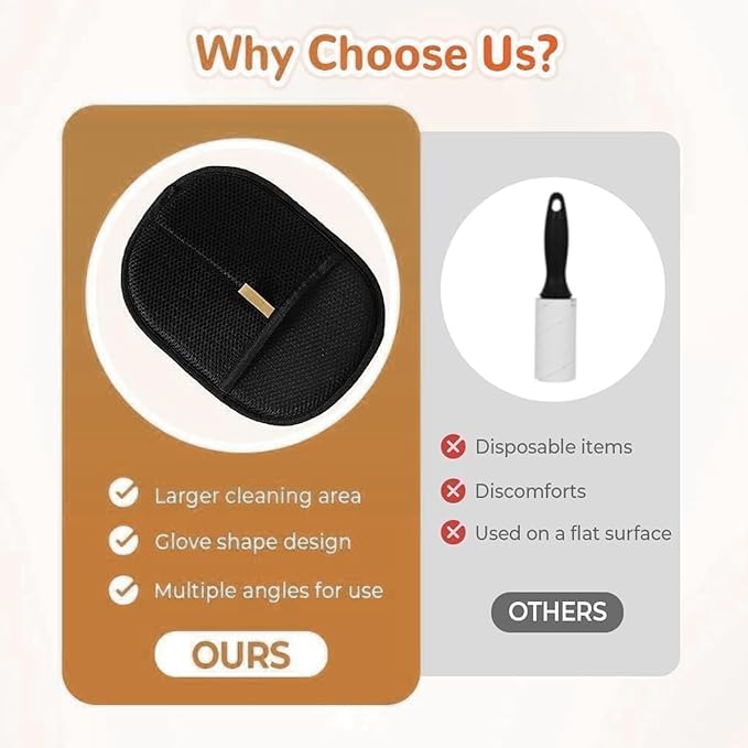 2025 Upgraded Pet Hair Removal Glove |Double-Sided – Reusable Grooming & Bathing Glove for Dogs and Cats |Soft Silcone Touch |Easy Deshedding and Cleaning Mitt (Black, 3 PCS)