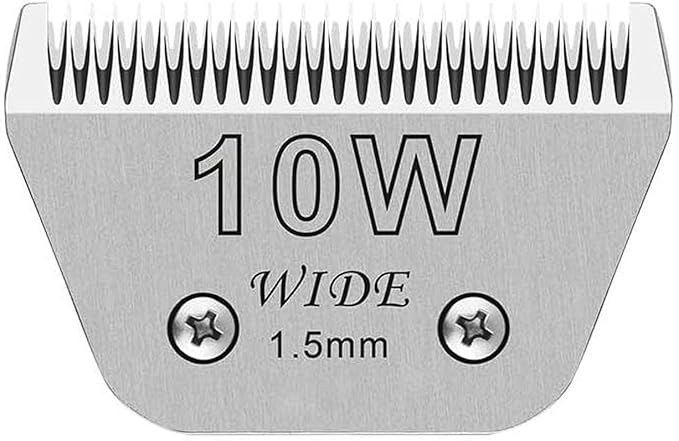 Wide Blades for Dog Grooming Blades Compatible with Andis Dog Clippers,10W Dog Clipper Blades Compatible with Oster A5,Wahl km10 Dog Clippers for Horse Dog Cat Animals,Stainless-Steel Blade Sharp