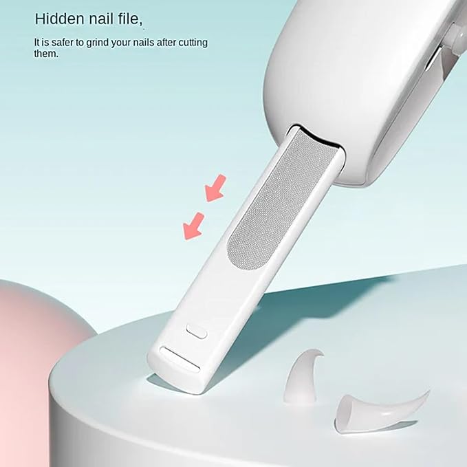 Celery Pets Nail Clippers, Adjustable Claw Clippers for Cats, Round-Hole Trimmer with Dust Storage, Safe Pet Claw Clipper Grooming Tool, Adjustable Nail Cutter for Small Large Cat/Dog (Pink)