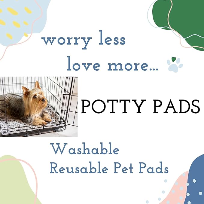 Caldwell's Pet Supply Co. 60x60 Potty Pads, Washable Pee Pads for Dogs, Reusable Pee Pad for Dogs, Puppy Potty Mat, Whelping Rug, Reusable Puppy Mat, Waterproof Rug for Dog, for Large Dog