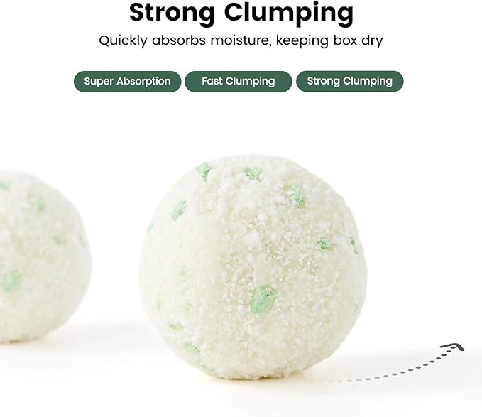 Gardner Pet Cassava Cat Litter, Clumping Cat Litter with Odor Control, Low Dust, Natural Plant-Based Litter, Fast Absorption & Low Tracking Kitty Litter, Unscented with Deodorizing Pellets (9LBS*2)