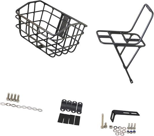 Basket Black Front Sturdy Construction Aluminum Alloy Large Capacity Accessories Cargo Container for Pet Transport