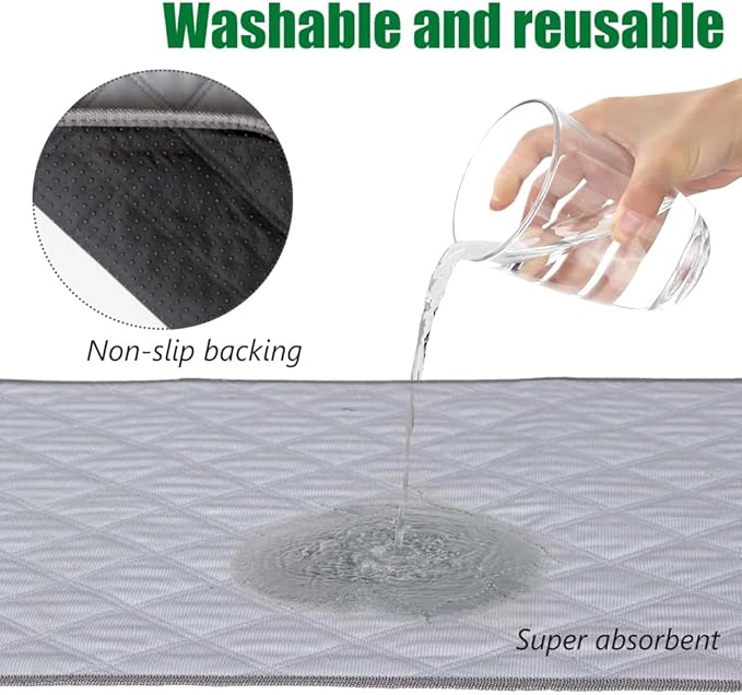 Artificial Grass Dog Grass Pad with Tray, Reusable Pet Urinal Pads for Training, 4 Layers Washable Bathroom Balcony Indoor Dog Potty (L-20×30")