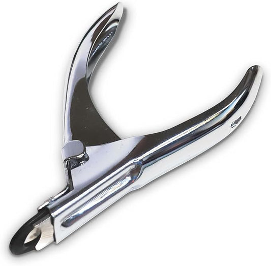 Guillotine Type Dog Nail Clippers for Small and Medium-Sized Dogs, Safety Guard to Avoid Over Cutting, Sharp Stainless Steel Blade (No Coated Handle)