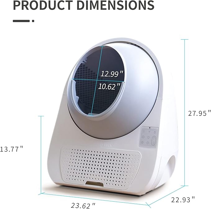 CATLINK Self Cleaning Automatic Litter Box for Cats 3.5~22lbs-APP Control,Double Odor Removal-Extra Large with 40 Liners&1 Carbon Filter Box Included -Smart Robot Cat Litter Box (New Version)