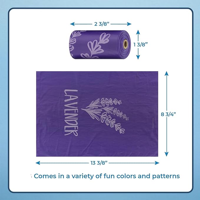 Best Pet Supplies Dog Poop Bags for Waste Refuse Cleanup, Doggy Roll Replacements for Outdoor Puppy Walking and Travel, Leak Proof and Tear Resistant, Thick Plastic - Assorted Colors, 240 Bags