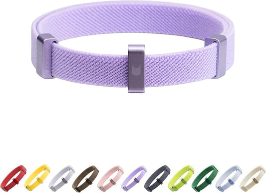Safety Cat Collar - U.S. IDA Gold Awarding Design, Stretch Elastic Quick Release, Non Breakaway - Light Weight for Kitten, Neck Fit 5.9'-11.8' for All Small Large Cat,S(Monet Purple)