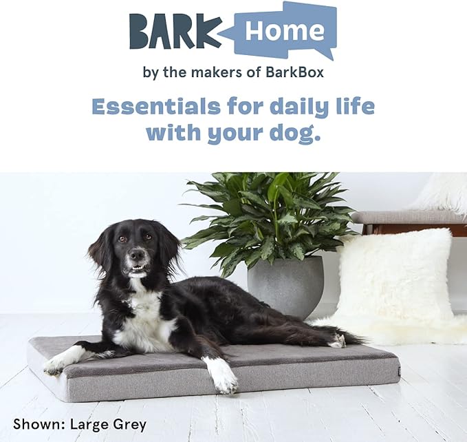 Barkbox Orthopedic Dog Bed | Comfortable Memory Foam Mattress for Joint Relief | Head and Neck Support Waterproof with Non Skid Bottom | Calming Durable Bed with Washable Cover | Small, Navy