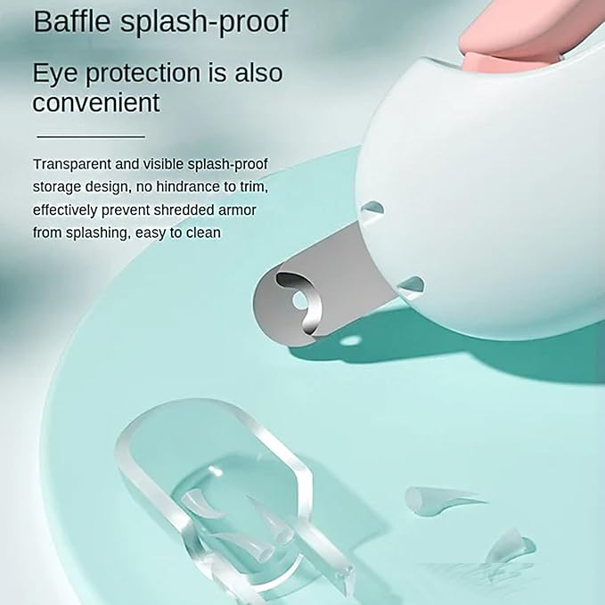 Celery Pets Nail Clippers, Adjustable Claw Clippers for Cats, Round-Hole Trimmer with Dust Storage, Safe Pet Claw Clipper Grooming Tool, Adjustable Nail Cutter for Small Large Cat/Dog (Pink)