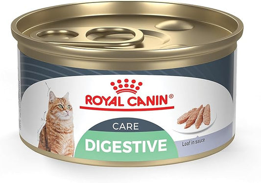 Royal Canin Feline Care Nutrition Digest Sensitive Loaf in Sauce Canned Cat Food, 3 oz., Case of 24
