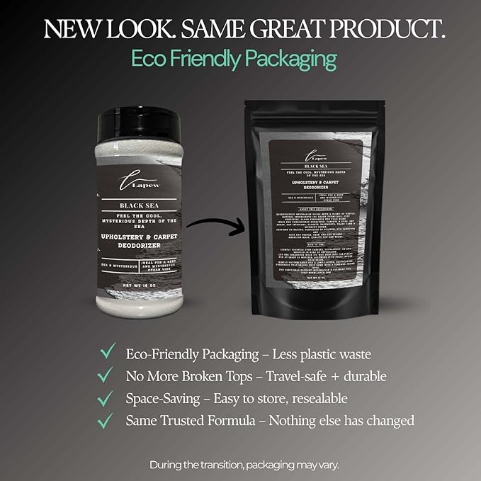 Black Sea Carpet Freshener Powder: Powerful Odor Eliminator for Home, Upholstery Deodorizer, Carpet Deodorizer, Pet Urine, Cat Litter Box - Black Sea Fragrance.