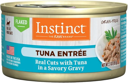 Instinct Flaked Entrée Wet Canned Cat Food - Tuna, 3 oz. Cans (Pack of 24)