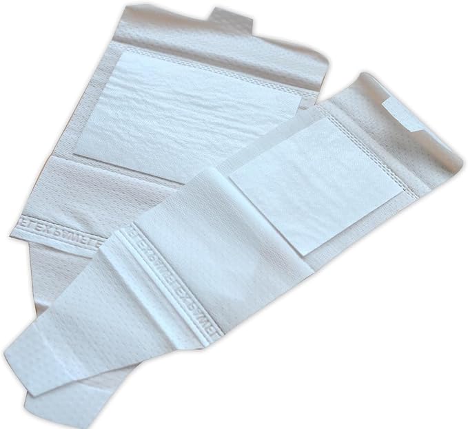 Basic Leg Bandages for Dogs, Cats Pets - First-Aid Non Adhesive Fur Friendly, Soft Stretch Wound Care, Hot Spots, Fungus, Adjustable Fastening Strap Value Pack (2XS/XS 20-Pack)